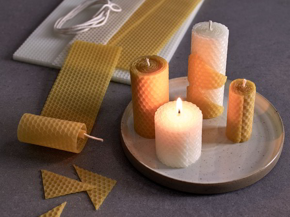 Kerzenbastelset, 6 Platten zu 30 x 20 cm, 120 cm Docht und Bastelanleitung Kerzenbastelset, 6 Platten zu 30 x 20 cm, 120 cm Docht und Bastelanleitung