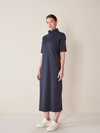 Kleid, 100 % Bio Baumwolle, navy