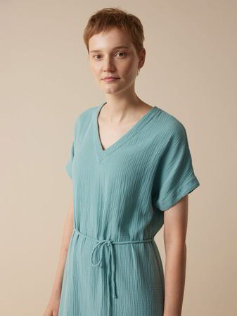 Kleid aus Bio-Baumwolle, tourmaline