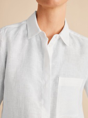 Bluse Langarm, weiss