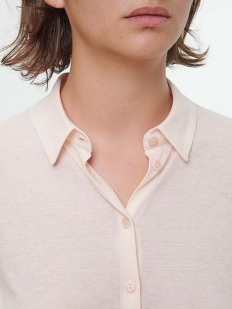Blusenshirt Langarm aus Bio Baumwolle, light rose