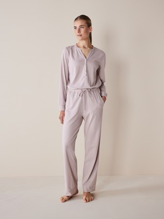 Pyjama-Hose, ringel rose/rouge