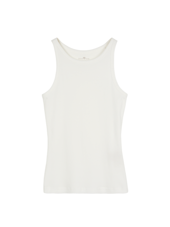 Top aus Bio-Baumwolle, weiss