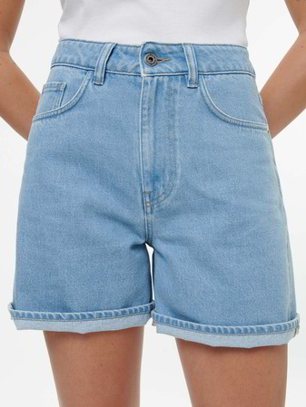 Jeansshorts aus Bio-Baumwolle, 34 light blue denim