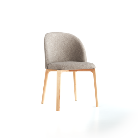 Stuhl Belmont ohne Armlehne 54X60/45X83/48 cm, mit Bezug, Tano Natur, Buche
