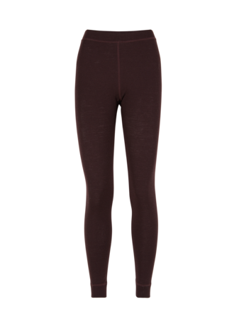 Leggings aus Bio Wolle, aubergine