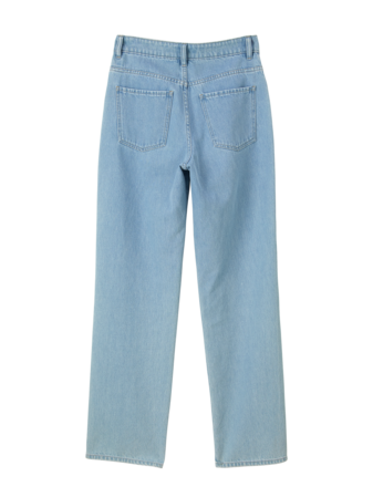 Jeans straight, light blue denim