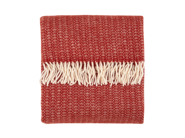 Wohndecke Mavie, blutorange