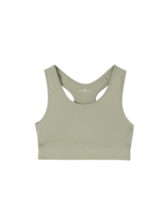 Yogabra aus Baumwolljersey, salbei