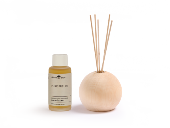 Raumduft-Set Zirbenholz rund: PURE FREUDE 100 ml