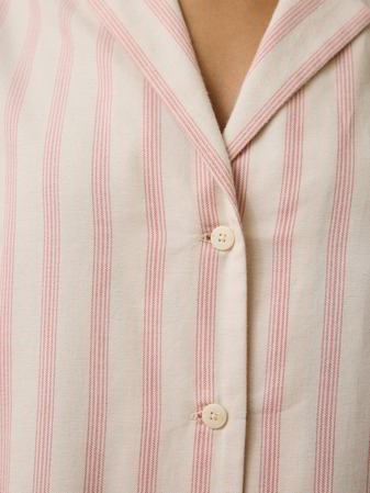 Schlafshirt, cranberry gestreift