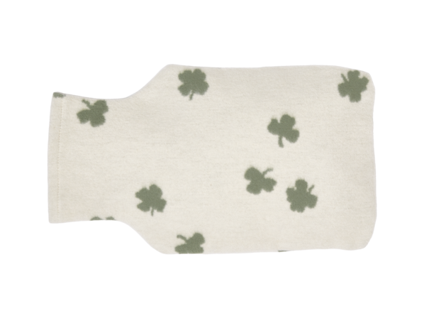 Wärmflaschenbezug Klee, mattgrün