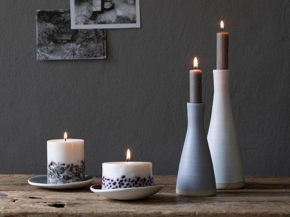 Kerzenständer oder Blumenvase aus Porzellan