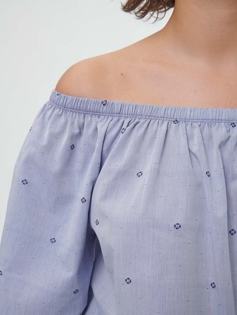 Bluse aus Bio-Baumwolle, 88 vintage-tupfen
