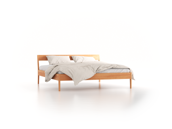 Bett Almeno, 180 x 200 cm, mit Holzbetthaupt, Buche