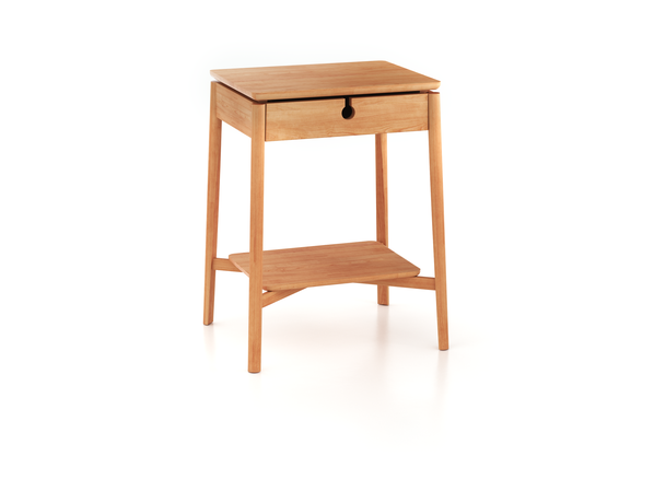 Bettkästchen Abea, B 52,8 x T 43 x H 67,3 cm, Buche