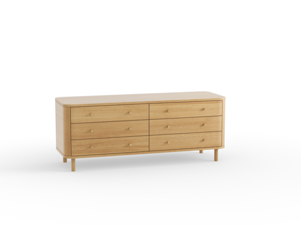 Schrank Tonda 6 Laden, Eiche
