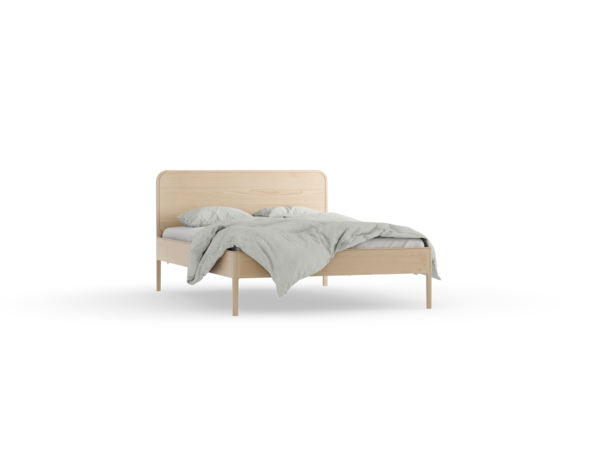 Bett Tenso mit Holzbetthaupt, Esche