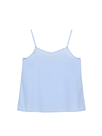 Schlaftop aus Bio-Baumwolle, himmelblau