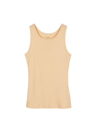Top, 100 % Bio Baumwolle, vanillegelb