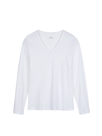 Schlafshirt aus Bio-Baumwolle, weiß