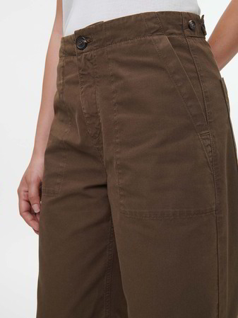 Hose aus Bio-Baumwolle, black olive