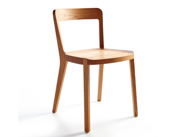 Stuhl Asensio, ohne Armlehne, Eiche