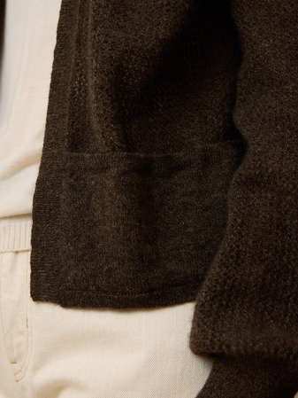 Strickjacke aus Yakwolle, yak mesh