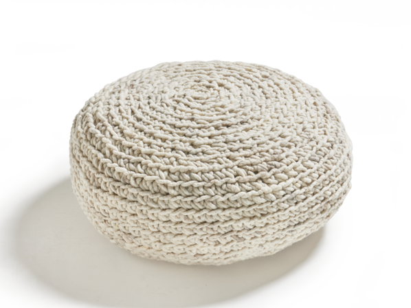 Sitzhocker MAGLIA, Naturweiß