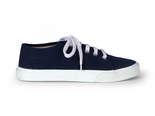Baumwoll-Sneaker, dunkelblau