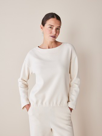 Sweatshirt langarm, natur