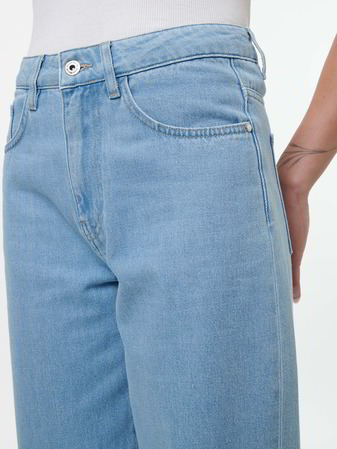 Jeans Relax, 100 % Bio-Baumwolle, light blue denim