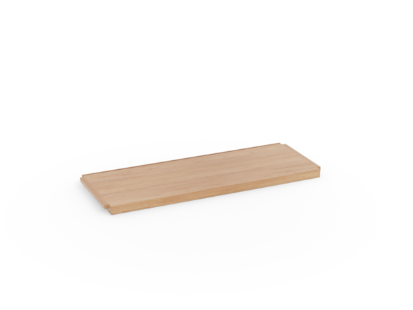 Regal Quintum Fachbrett für Schiebetür, Nut unten + RW  Nut oben, V5, Buche