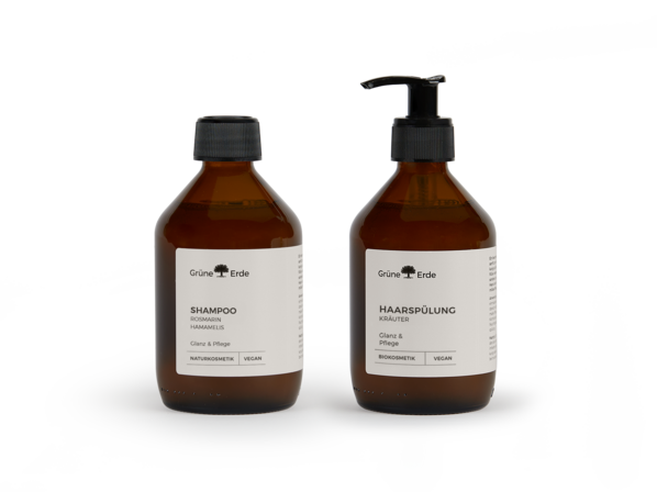Set-Angebot: SHAMPOO und HAARSPÜLUNG Glanz & Pflege