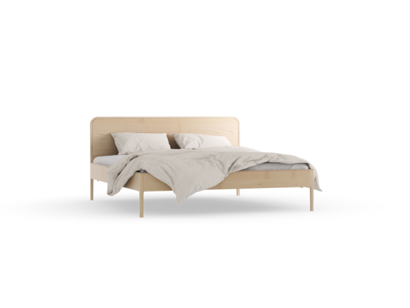 Bett Tenso mit Holzbetthaupt, Esche