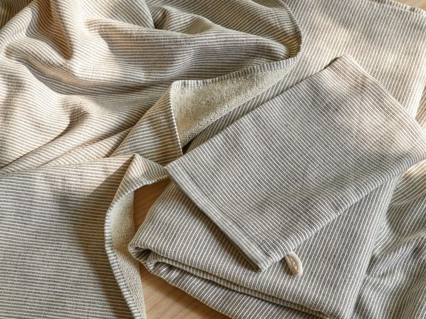 Handtuch, graphit gestreift