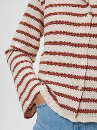 Shirt aus Bio-Baumwolle, 56 offwhite/kastanie jacquard ringel