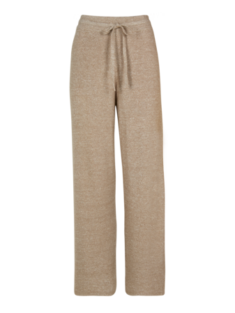 Strickhose aus Bio-Leinen und Wolle, leinen melange