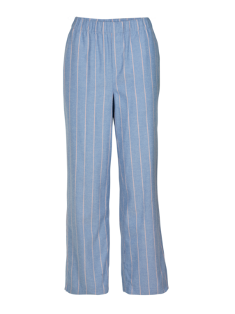 Lange Schlafhose, blau gestreift