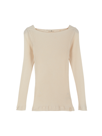 Langarmshirt aus Bio Baumwolle, natur