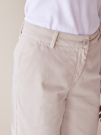 Cordhose, 100 % Bio-Baumwolle, stein