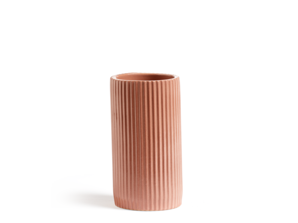Vase aus Keramik, sorbet