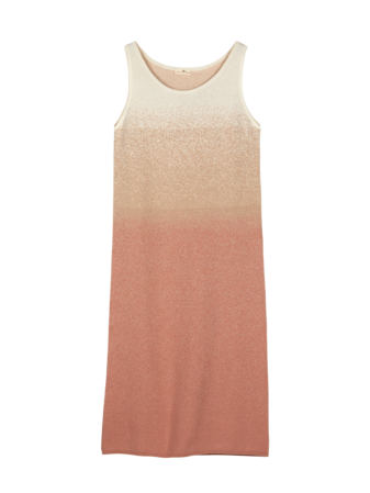 Strickkleid aus Bio-Baumwolle und Leinen, strick degradé