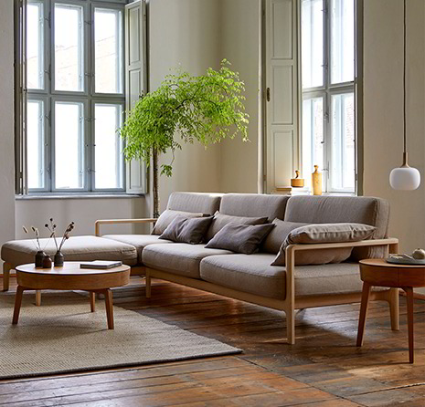  NATURTEXTIL BEST zertifizierte Möbelstoffe - Sofa Linera
