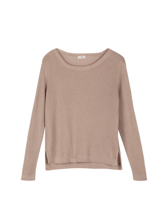 Pullover aus Bio-Baumwolle, sand