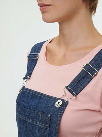 Latzhose aus Bio-Baumwolle, 36 dark denim