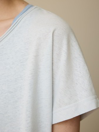Shirt aus Bio Baumwolle/Hanf, eisblau