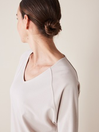 Kleid langarm, 100 % Bio Baumwolle, sand