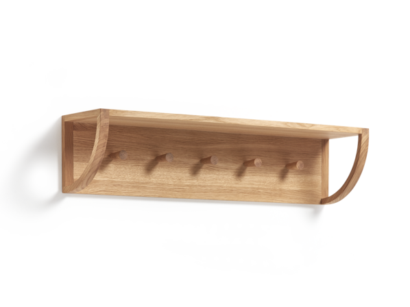 Board Vela Garderobenelement mit Haken, Eiche