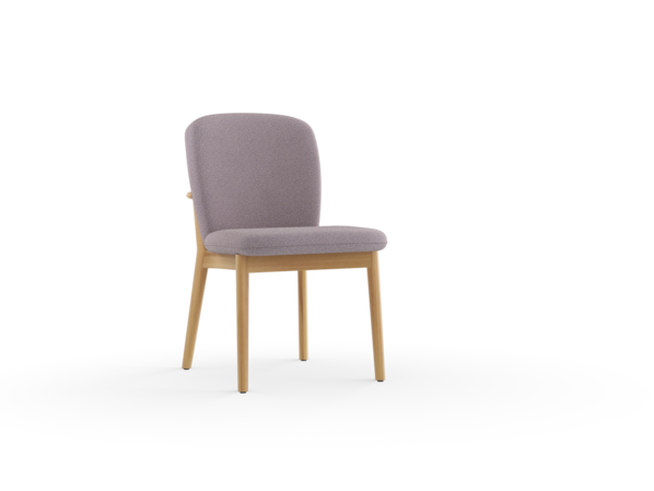  Stuhl Kilian, ohne Armlehne, Wollstoff Elverum Torfblau, Eiche